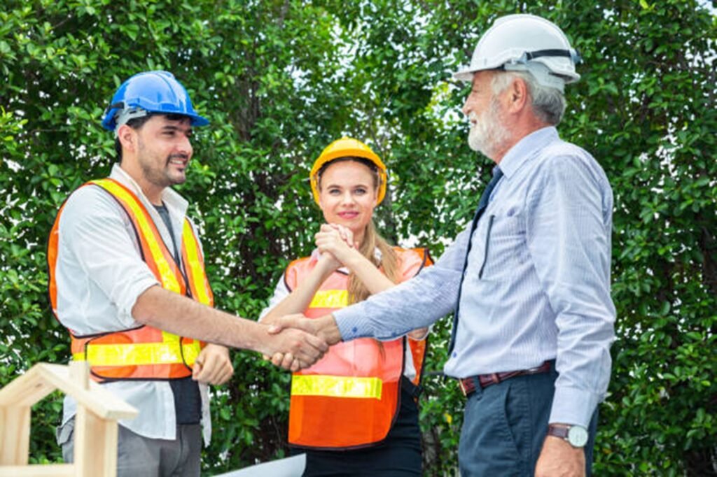 Kirkwood Tree Service team consulting with a homeowner before a tree trimming project, providing professional guidance and dependable tree care in Kirkwood, MO.
